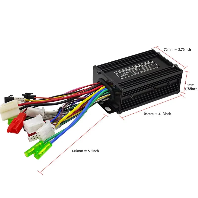 36V/48V 350W 18A Sine Wave Controller FOC Brushless Motor Driver 6 tubes Controller for Electric Bicycle Scooter Motorcycle