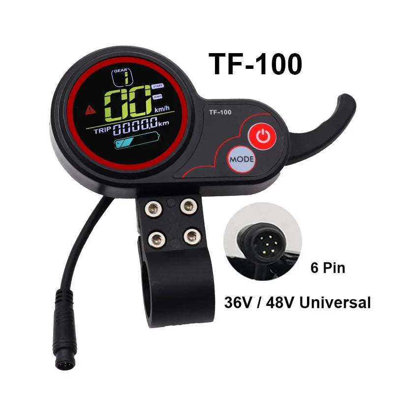 36V 16A 48V 20A Brushless Motor Controller TF-100 LCD Display Meter for Kugoo M4 Electric Scooter Bike Modification TF-100 LCD 6pin