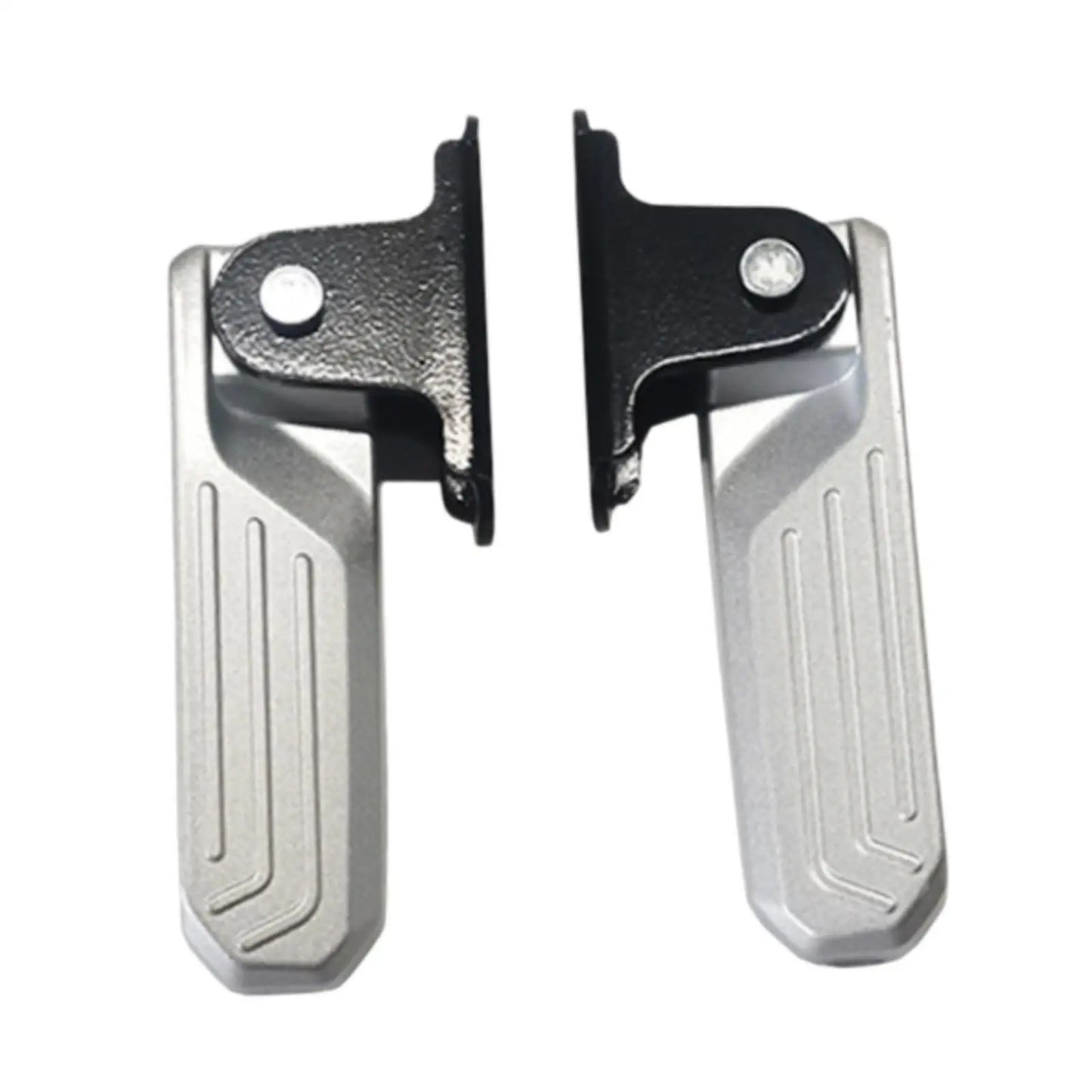 2Pcs Electric Bike Front Foot Pegs Easy to Install Pedal Board Foot Supports Anti Slip Folding Footrests for U1 U+ Fittings