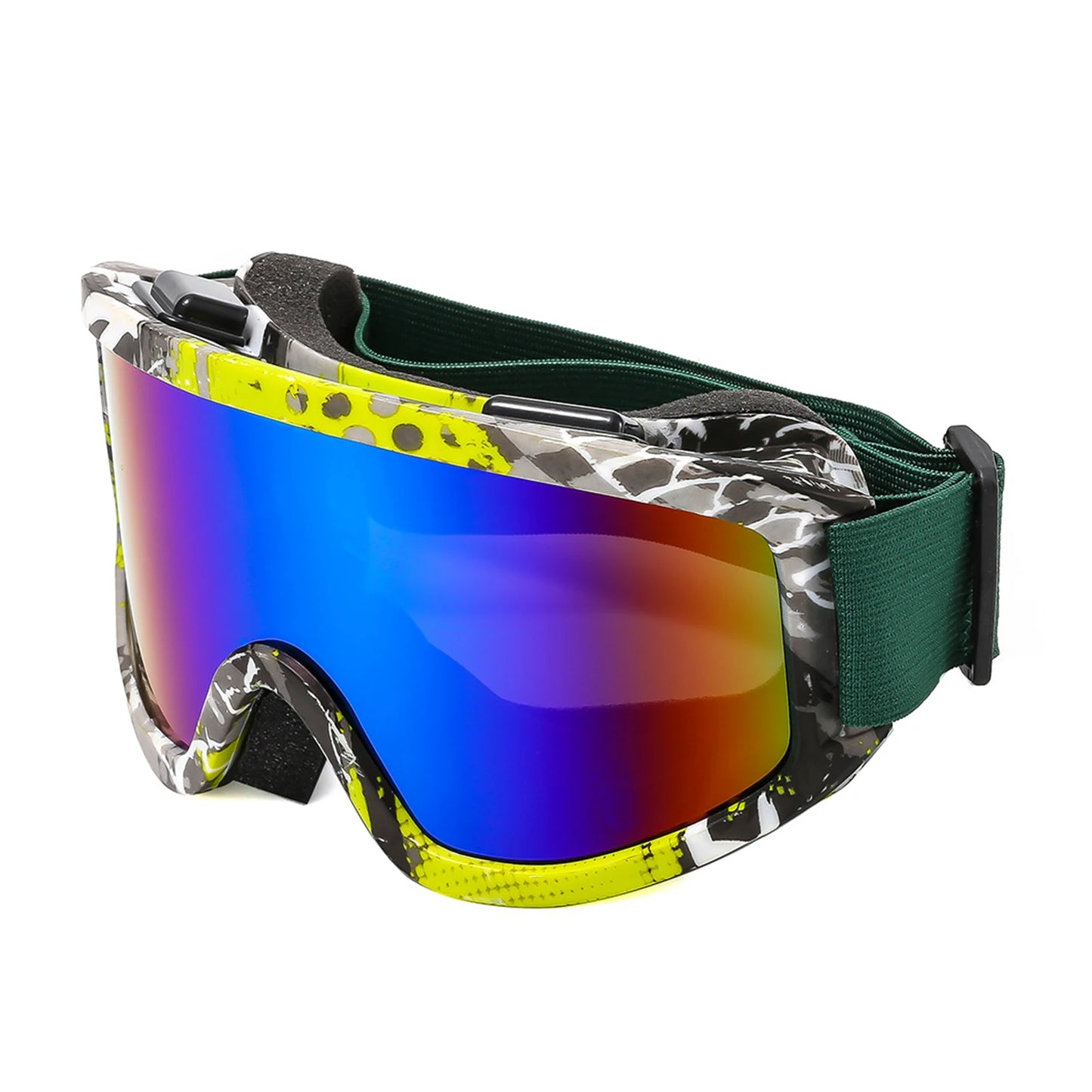 Large Frame Ski Goggles with Colorful Lens Anti-Collision Anti-Glare Lens Outdoor Sport Snow Snowboard for Snowboarding Skiing 14