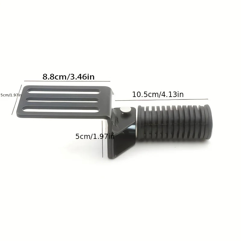 2pcs Foldable Metal Motorcycle Foot Pegs - Comfortable Street Cruise Pedals for Enhanced Riding Experience