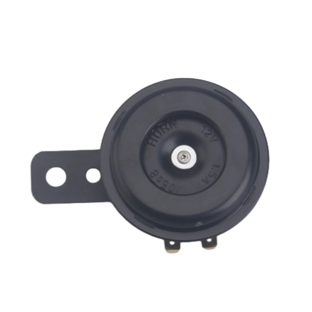 Motorcycle Electric Horn Kit Universal Waterproof Round Loud Horn Speakers 12V Horn 1.5A 105db Signal for Motorcycle Accessories black