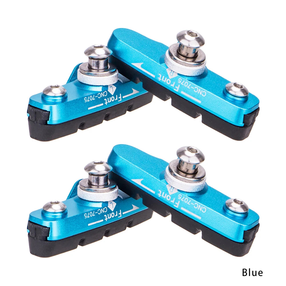 ZTTO Road Bike Brake Shoes C Caliper Hoof Replaceable Rubber Pads CNC Shell Block For Aluminum Alloy Rims Friction Wheel Brake
