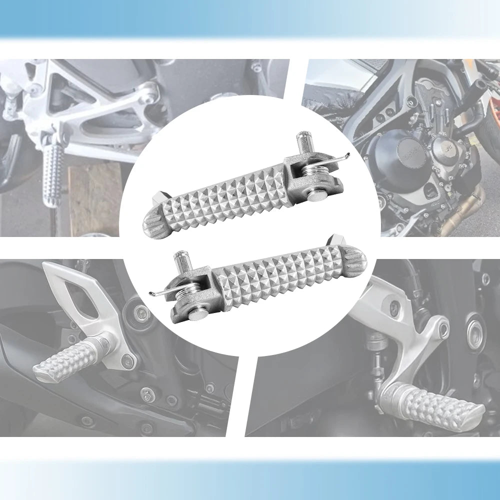 For Yamaha FZ6 FZ1 R6 R3 Motorcycle Footrest Foot Step Pegs Fit MT09 MT07 R1 R15 R25 FZ8 YZF600 YZF1000 XJ6 Rider Foot Rest