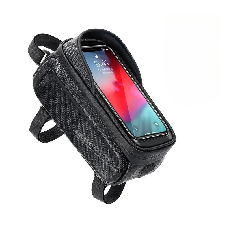 Bike Bag 2L Frame Front Tube Cycling Bag Bicycle Waterproof Phone Case Holder 7.2Inches Touchscreen Bag Accessorie