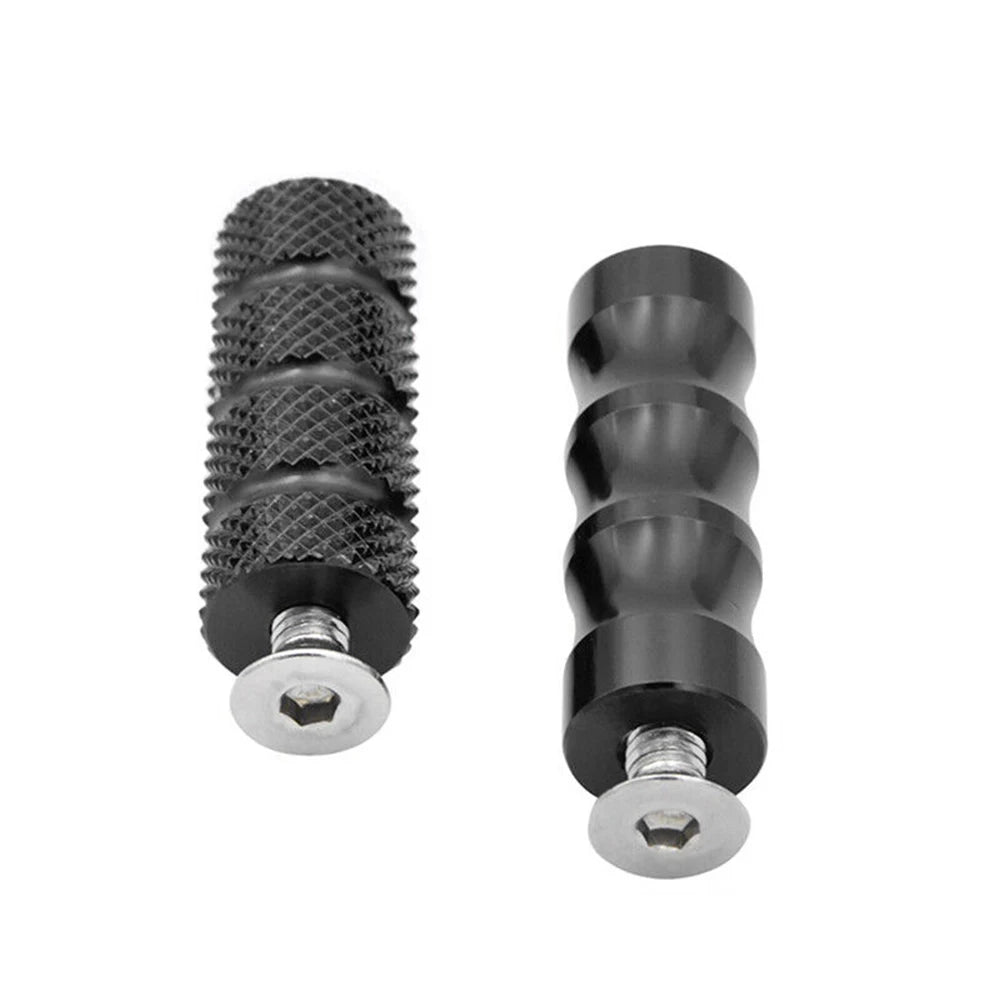 1 Pair Motorcycle Gear Shift Lever Brake Pedal M6 Footpeg Shifter Footrests Motorcycle Part Aluminum Alloy Footrests