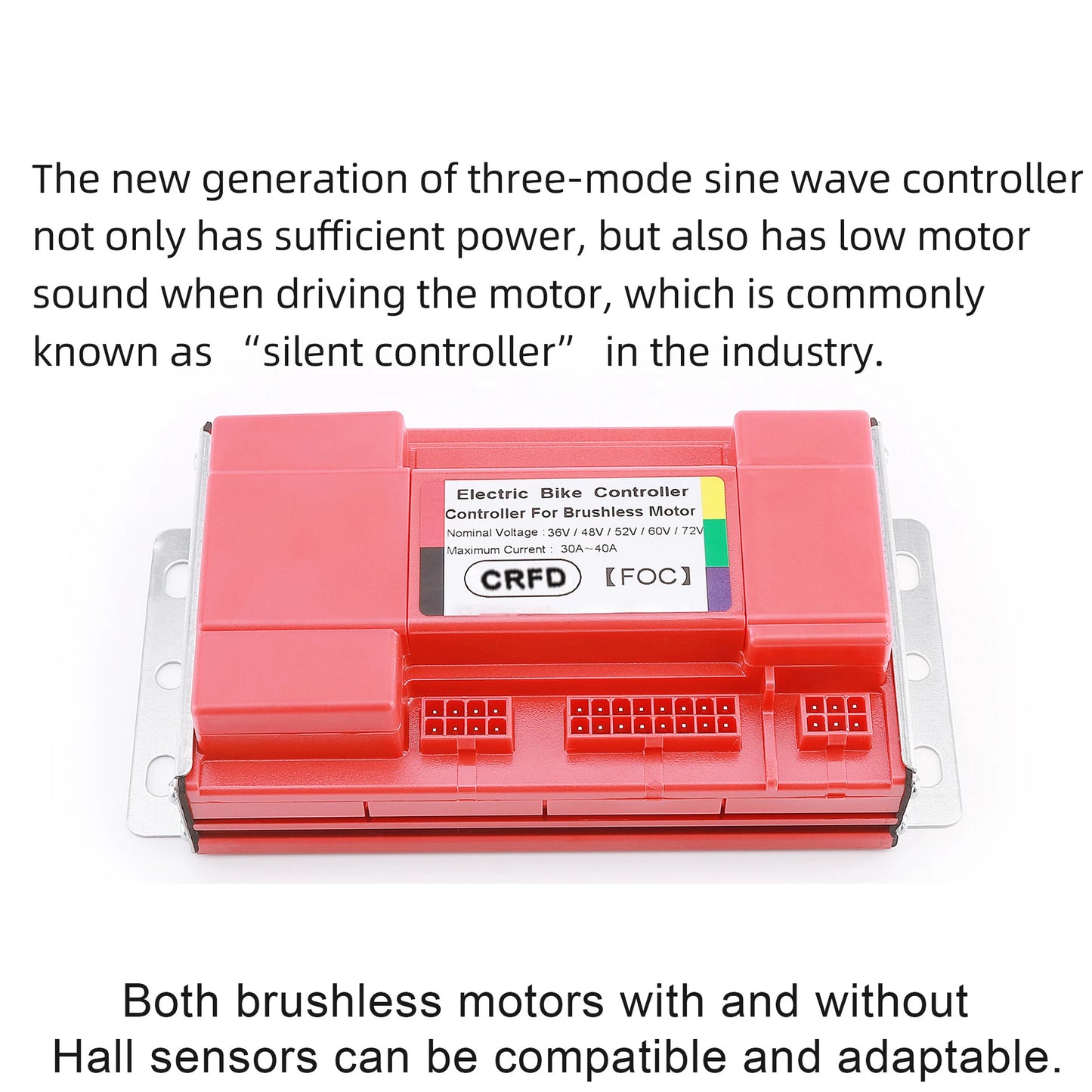 12Tubes Smart 3Mode 36V-72V Sine Wave 800W~1400W Brushless DC Controller for Electric Scooter Accessories