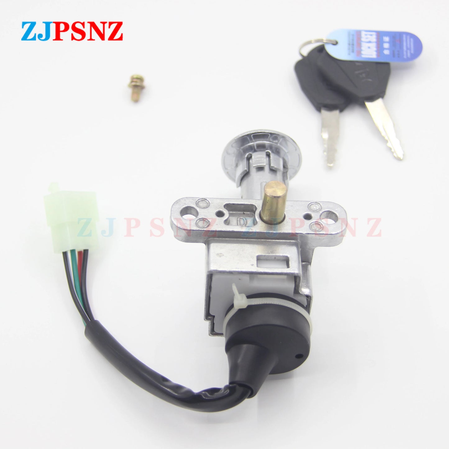 Motorcycle Switch Key Faucet Lock Head Lock Electric Door Lock 4 Wires For GY6 CG125 Motorcycle ATV Scooters Ignition Universal