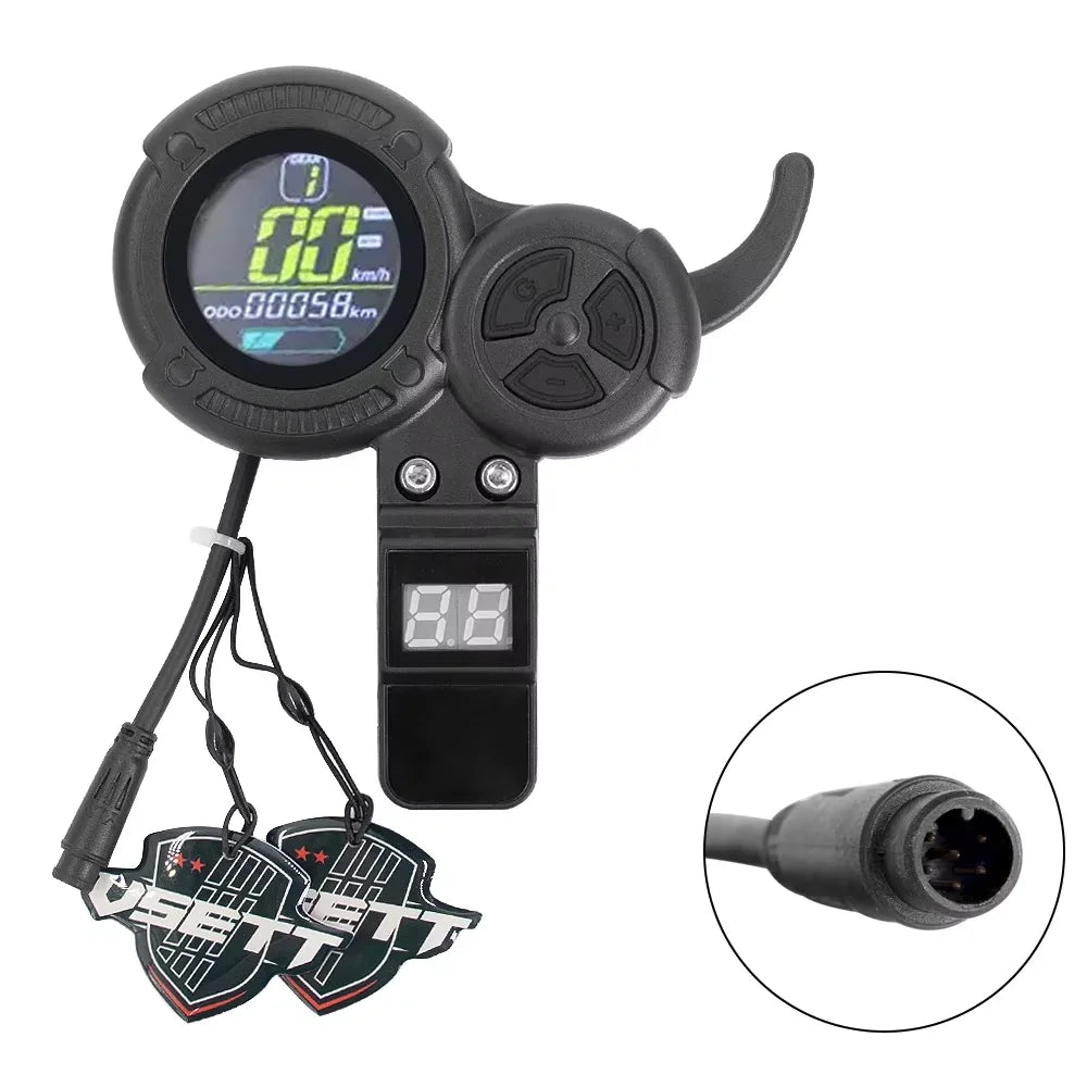LCD Accelerator Throttle for VSETT 8 8+ 9 9+ For ZERO 8 9 10 8X 10X Z8PRO Electric Scooter Display Throttle Speedmeter Odometer