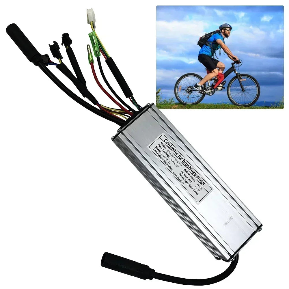 36/48V Ebike KT Controller Mountain Bike Modified For Kunteng 15A Dual Drive Controller For MTB Lithium Battery Conversion