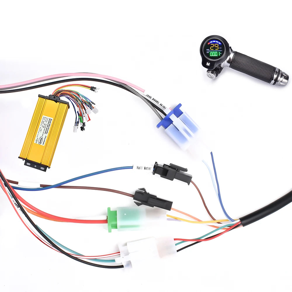 JRAHK Bike Electric Scooter Accelerator Display Ebike Throttle Digital Monitor For Bicycle 48v Electric Scooter Trigger
