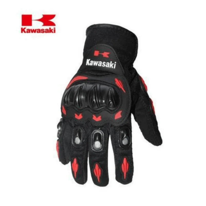 Kawasaki motorcycle gloves full finger gloves anti slip and wear-resistant off-road racing bicycle protective equipment gloves