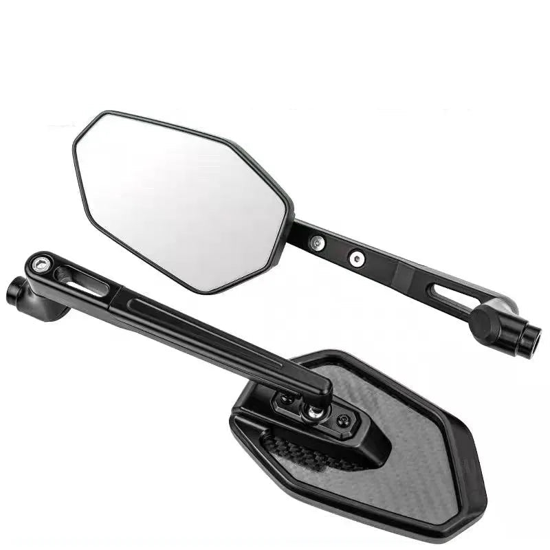 Motorcycle Rear Mirror Carbon Fiber Aluminum alloy 8/10mm Side Mirror Universal For Yamaha MT Suzuki Honda Benelli 180S TRK502X