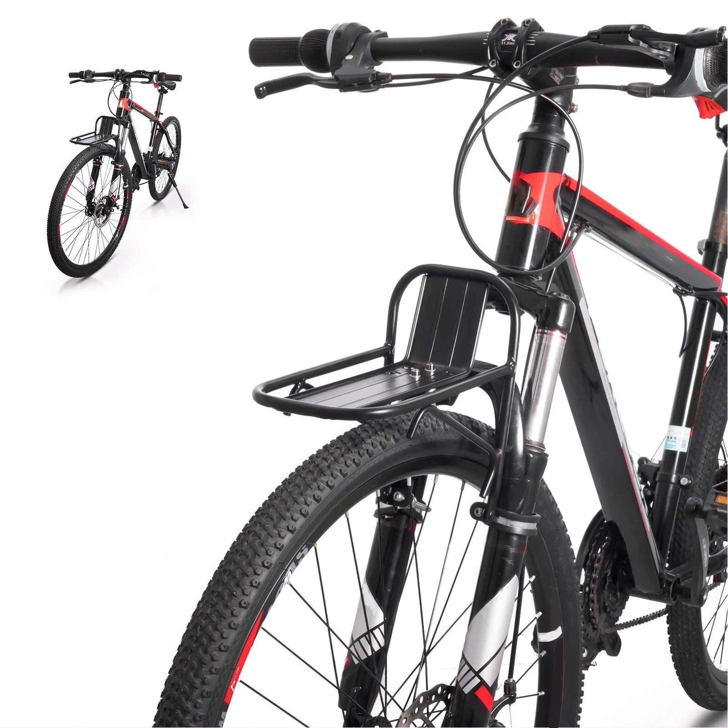 Bicycle Front Rack Aluminum Alloy Mountain Bike Cargo Luggage Carrier Rack For Mountain Bike Electric Bike Road/Folding Bike
