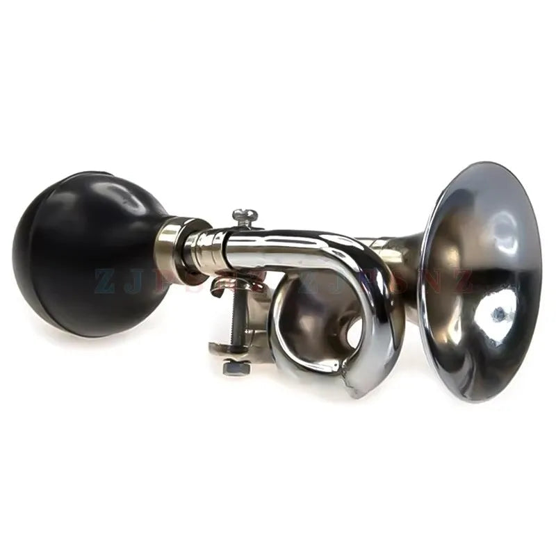 Bicycle Horn Safe Bell Ring Handlebar Non-Electronic Trumpet Cycling Loud Bells Alloy Retro Trumpet Air Honking Bike Accessories