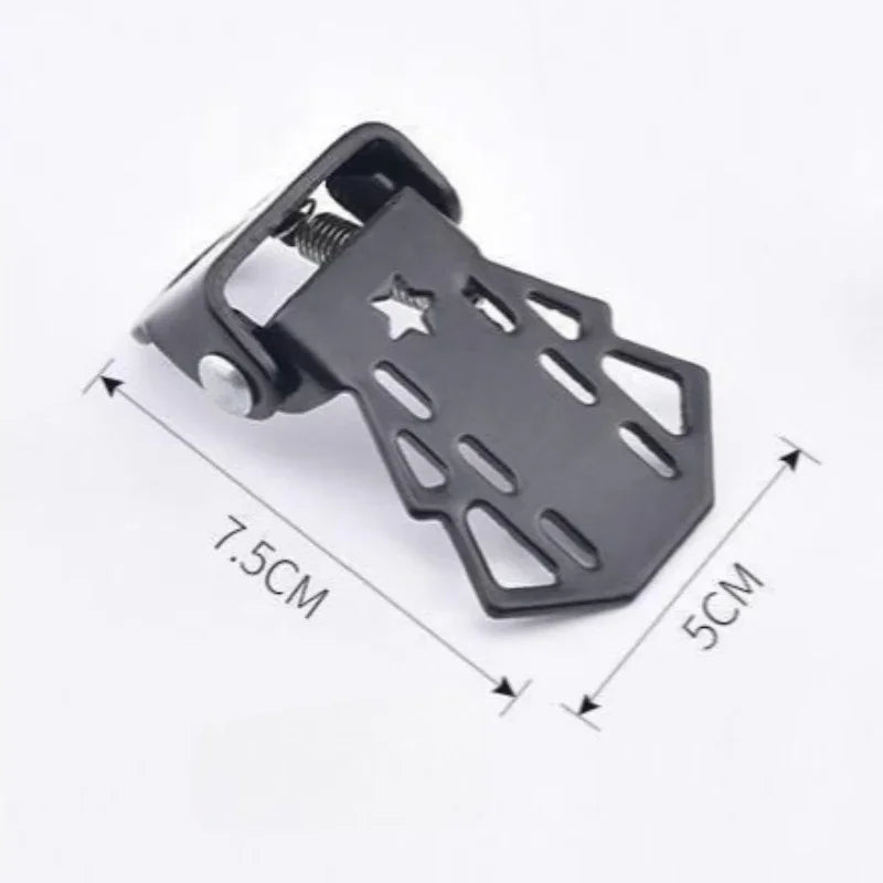 2Pcs Durable MTB Rear Seat Footrest Mounted on Back Wheel Bike Pedals Folding Footboard Cycling Accessories Non-slip Design