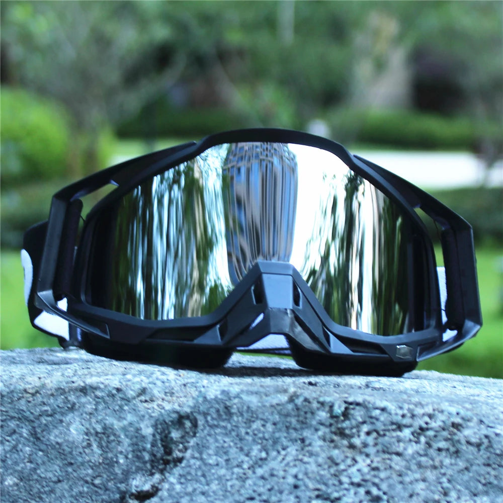 Newest Motorcycle Sunglasses For Men Motocross Safety Protective MX Night Vision Helmet Goggles vintage Driving Glasses 9