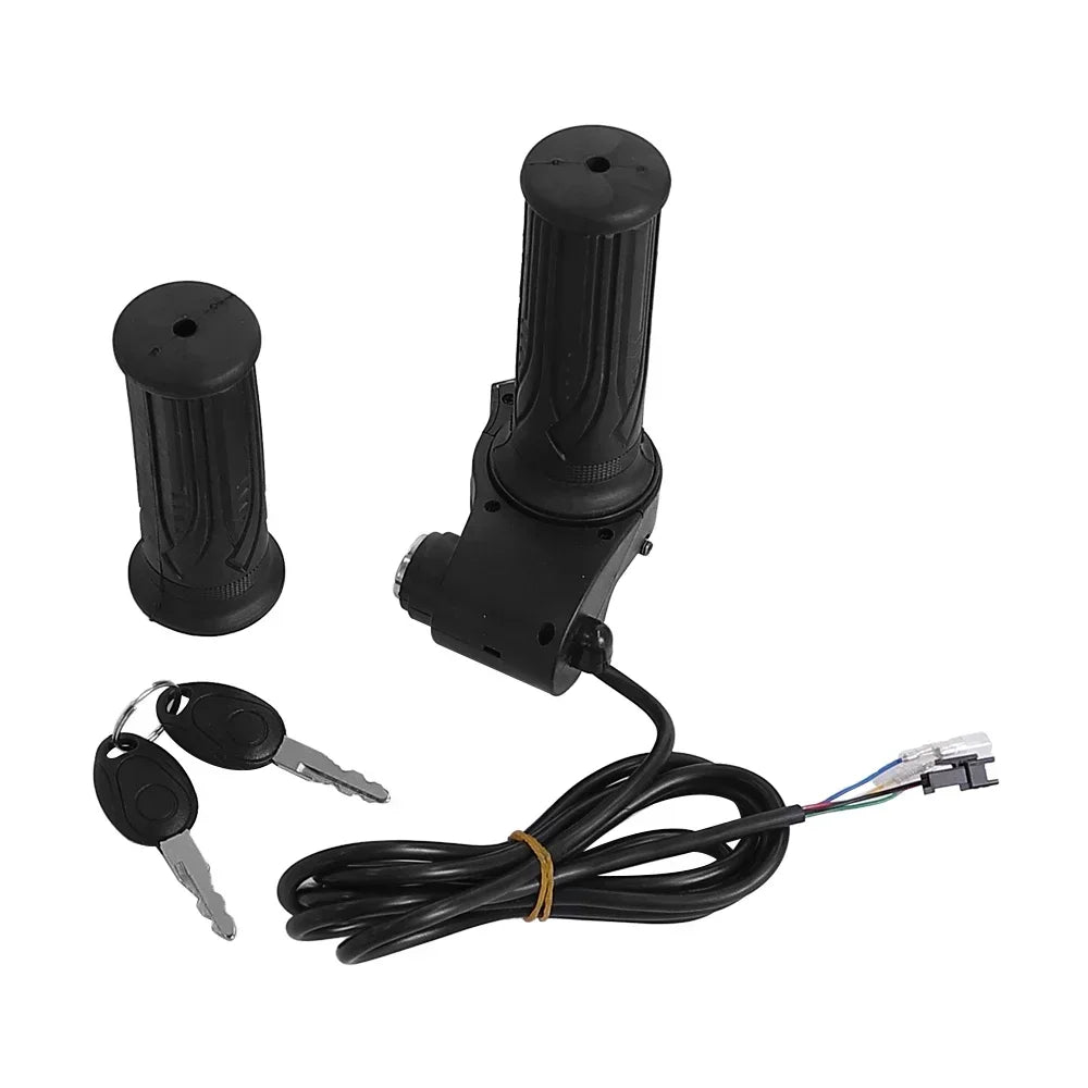 24/36/48/60V LED Digital Meter for Electric Bike Scooter Throttle Grip Handlebar With Power Switch LED Display Repair Part