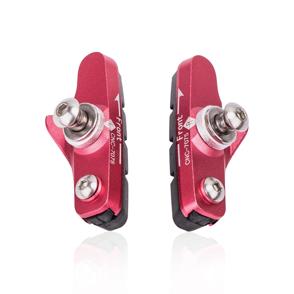 ZTTO Road Bike Brake Shoes C Caliper Hoof Replaceable Rubber Pads CNC Shell Block For Aluminum Alloy Rims Friction Wheel Brake