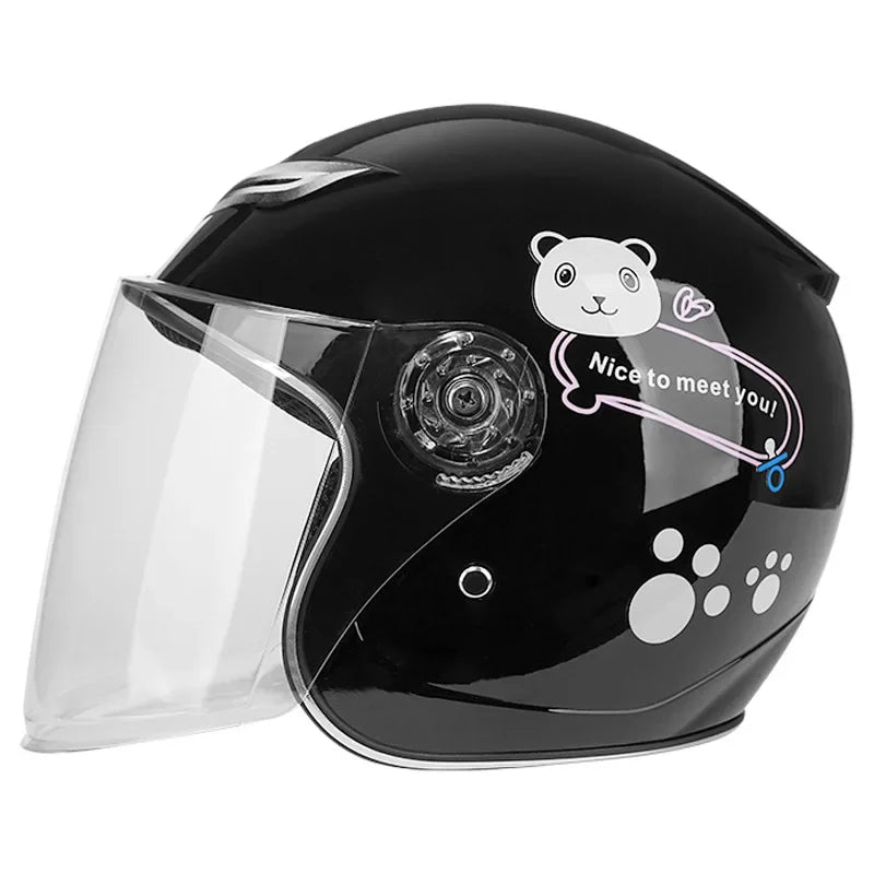 Children Kids Helmet With Cute Cartoon Pattern New Anti-Fall Four Seasons Safety Protection
