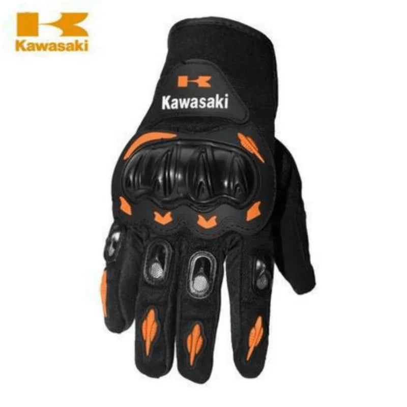 Kawasaki motorcycle gloves full finger gloves anti slip and wear-resistant off-road racing bicycle protective equipment gloves