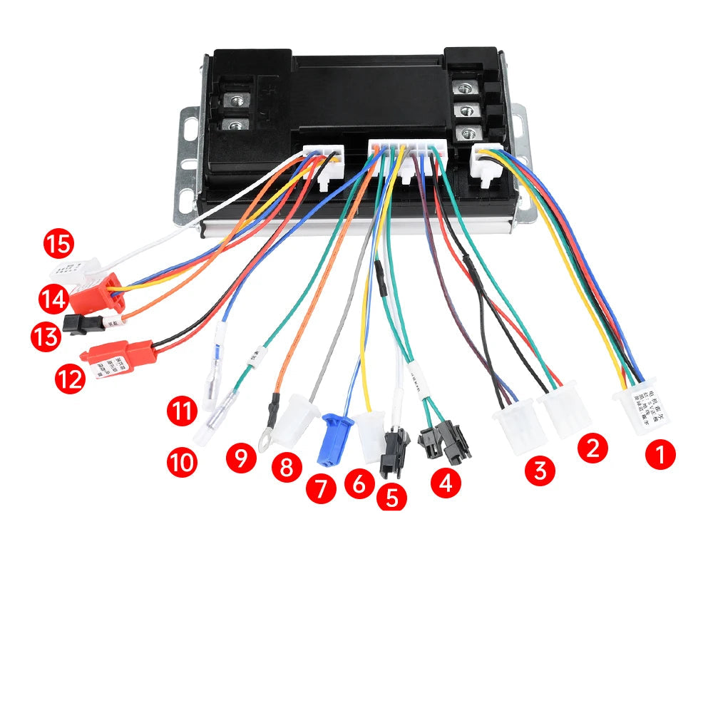 48V 60V 72V 50A Sine Wave Electric Bike Controller 500-3000W Universal Brushless Motor Silent Drive For E-scooter Motorcycle
