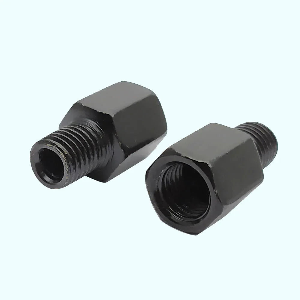 Black Mirror Adapter M10 M8 10MM 8MM Motorcycle Scooter Rearview Mirrors Adapters Right Left Hand Thread Conversion Bolt Screws