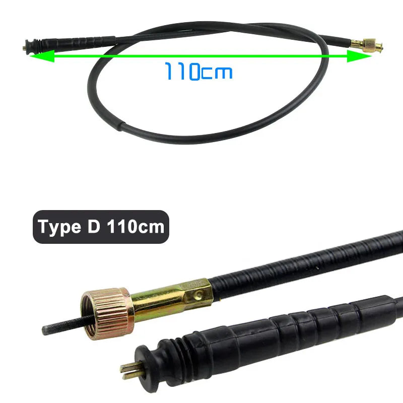 Motorcycle Speedometer Cable Mileage Line 90/95/100/110cm for Chinese Scooter Moped GY6