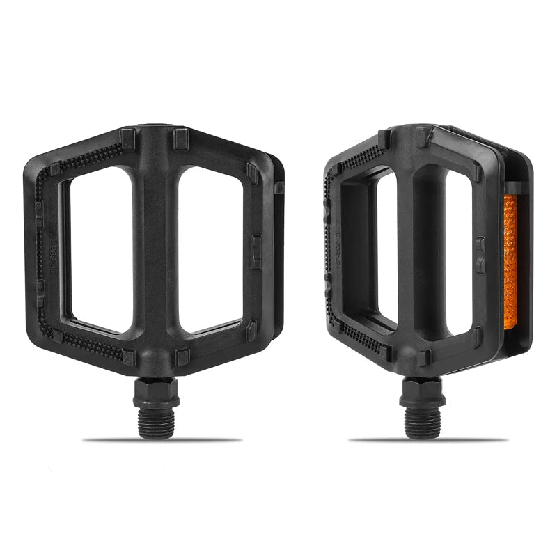 West BIKING Bicycle Pedal Ultralight Mountain Road Bike Pedals Plastic Anti-slip Rivet Cycling Bearing Pedals Bike Accessories