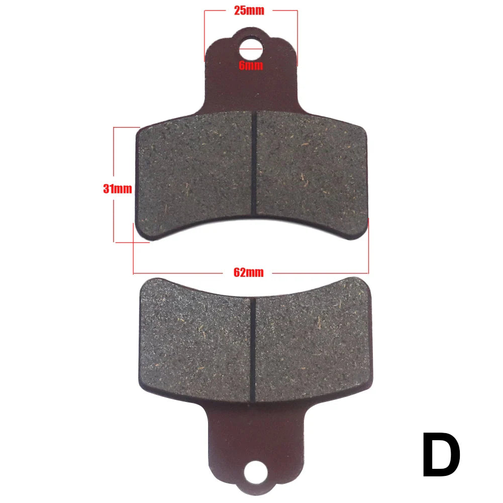 18-Type Hydraulic Brake Pads Set for Chinese Gas Bikes, Dirt Bikes, Taotao, Razor, T-Pro, Viper, Honda, Surron, Tektro, TRP & More