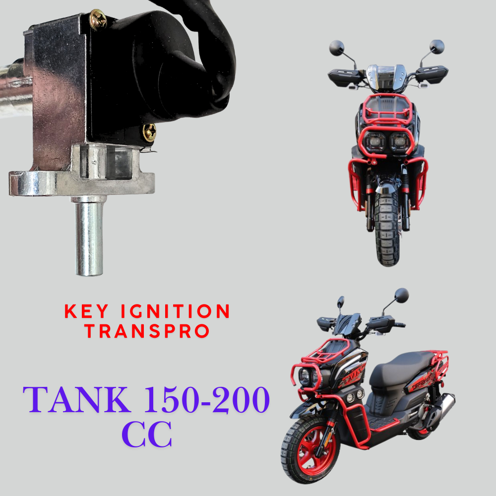 Transpro Tank 150-200cc Ignition Set β Durable Key Switch Replacement for Motorcycles