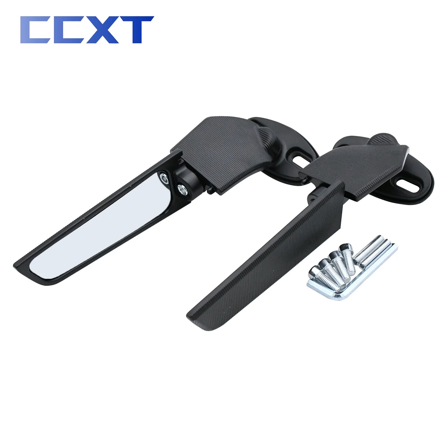 Motorcycle Mirror Modified Wind Wing Adjustable Rotating Rearview Mirror