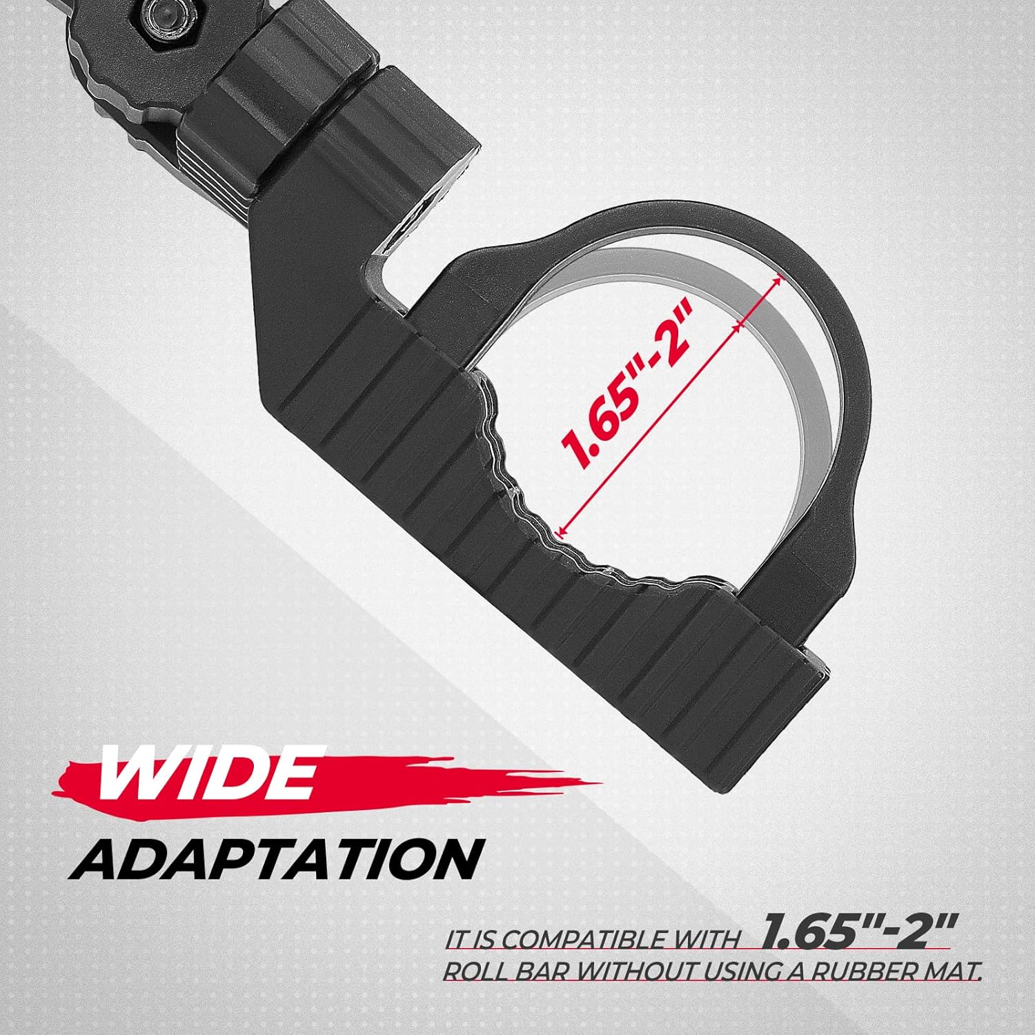 KEMIMOTO UTV Side Mirrors for 1.65-2 Inch Roll Bar - Compatible with Polaris RZR, Can-Am Maverick X3, and More