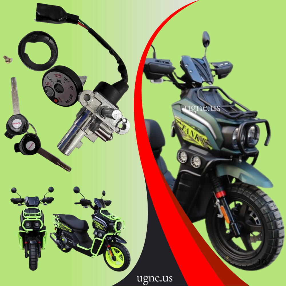 Transpro Tank 150-200cc Ignition Set β Durable Key Switch Replacement for Motorcycles