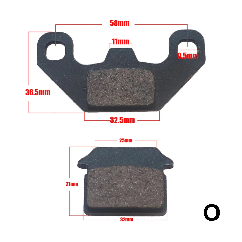 18-Type Hydraulic Brake Pads Set for Chinese Gas Bikes, Dirt Bikes, Taotao, Razor, T-Pro, Viper, Honda, Surron, Tektro, TRP & More