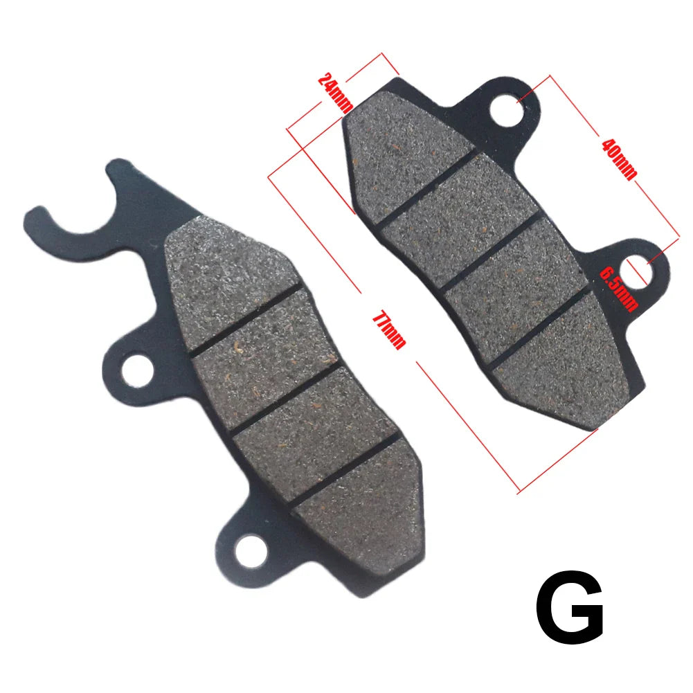 18-Type Hydraulic Brake Pads Set for Chinese Gas Bikes, Dirt Bikes, Taotao, Razor, T-Pro, Viper, Honda, Surron, Tektro, TRP & More