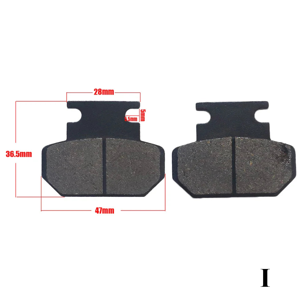 18-Type Hydraulic Brake Pads Set for Chinese Gas Bikes, Dirt Bikes, Taotao, Razor, T-Pro, Viper, Honda, Surron, Tektro, TRP & More