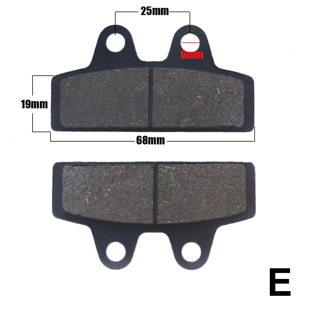 18-Type Hydraulic Brake Pads Set for Chinese Gas Bikes, Dirt Bikes, Taotao, Razor, T-Pro, Viper, Honda, Surron, Tektro, TRP & More E