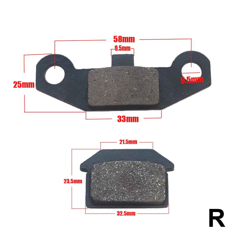 18-Type Hydraulic Brake Pads Set for Chinese Gas Bikes, Dirt Bikes, Taotao, Razor, T-Pro, Viper, Honda, Surron, Tektro, TRP & More R