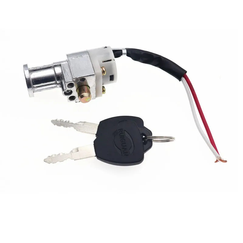 Battery Mini Lock with 2 Keys for Motorcycle, Electric Bicycle, E-Bike & Scooter – Durable Security