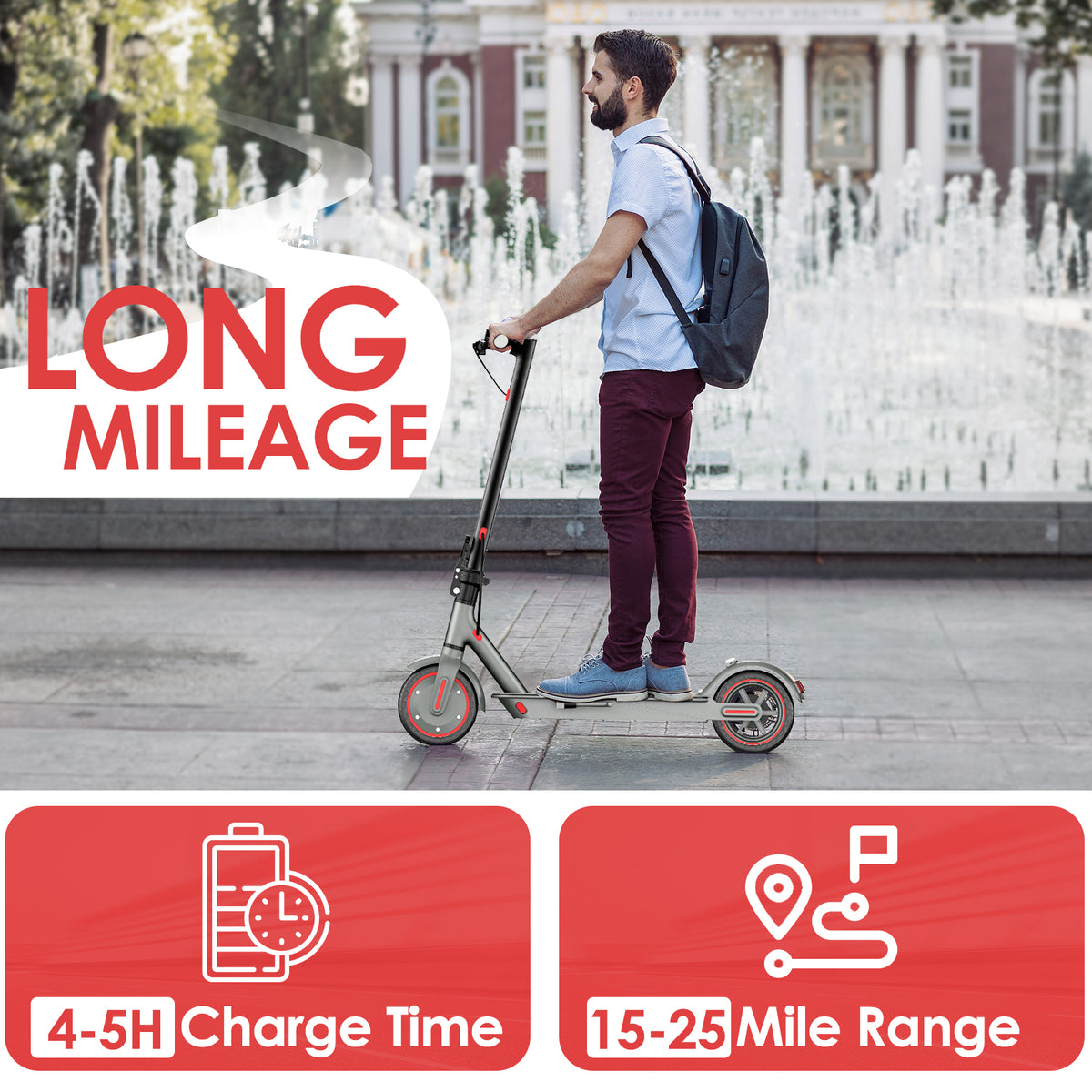   D8 PRO Electric Scooter 350W – Foldable Commuter Scooter for Adults