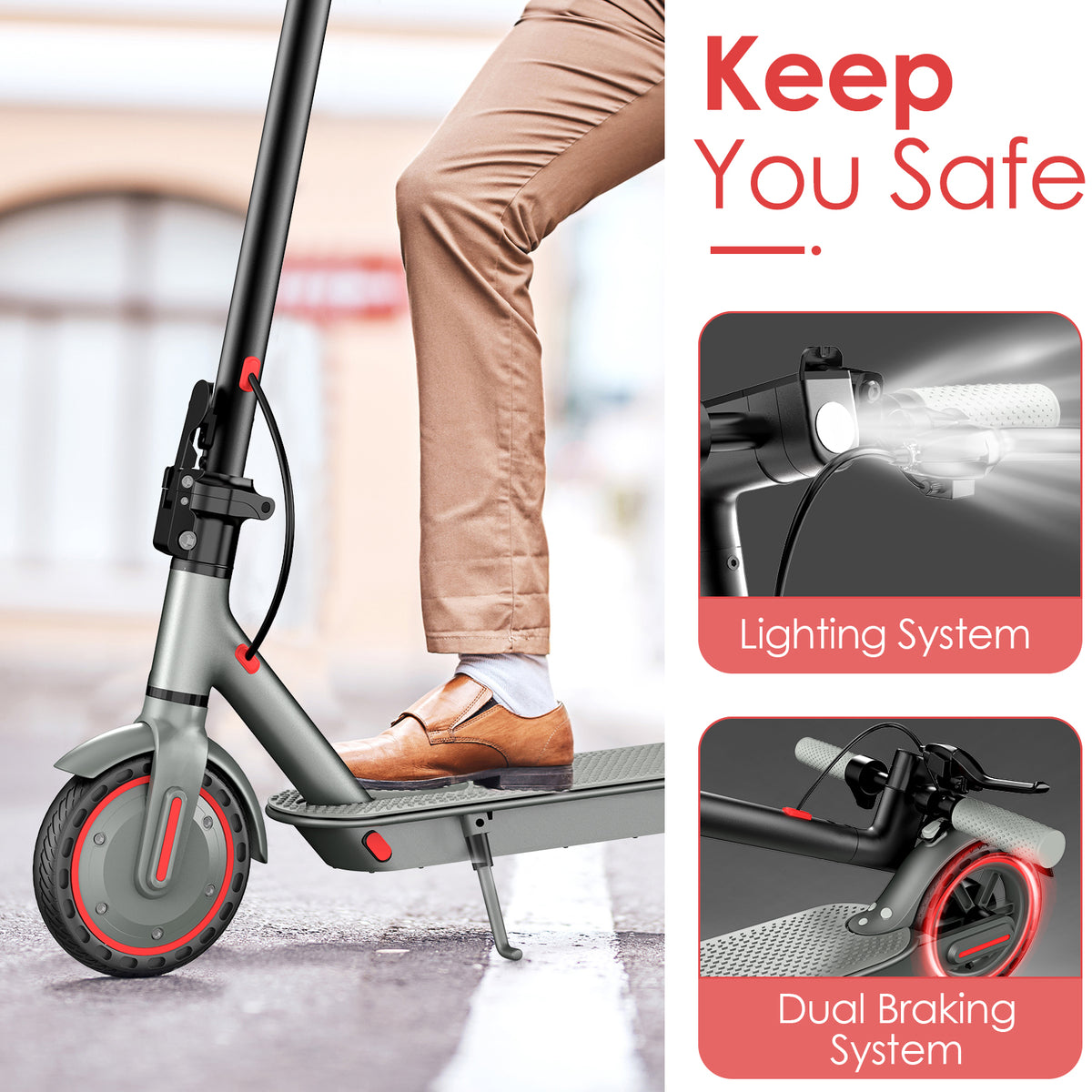   D8 PRO Electric Scooter 350W – Foldable Commuter Scooter for Adults
