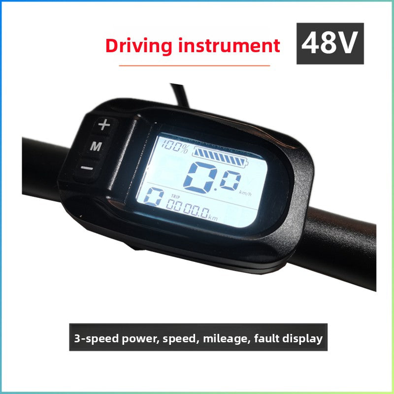 Foldable LCD Digital Display for Electric Scooters Multi-Wire Universal EV Speedometer with NFC Option