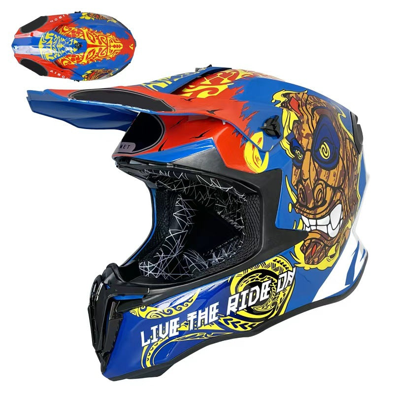Full Face Off-Road & Motorcycle Helmet (DOT Certified)