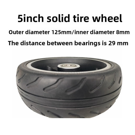 Maintenance Free Scooter Wheel with Wear Resistant Solid Tire