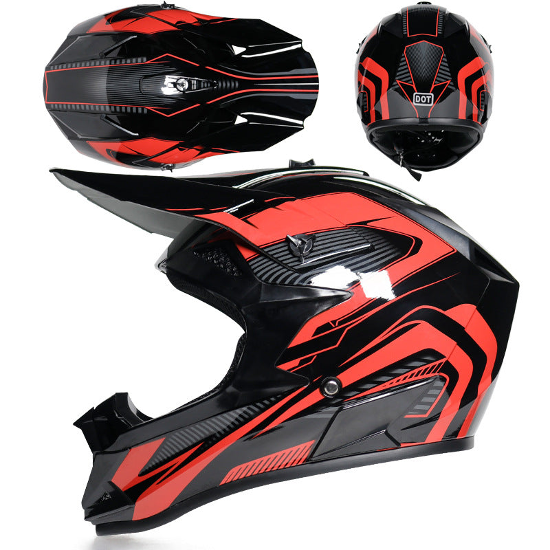 Lightweight Off-Road Cycling Helmet - Breathable ABS Full Face Gear for Downhill & Trail Riding