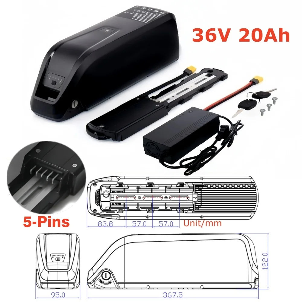 10Ah lightweight ebike battery