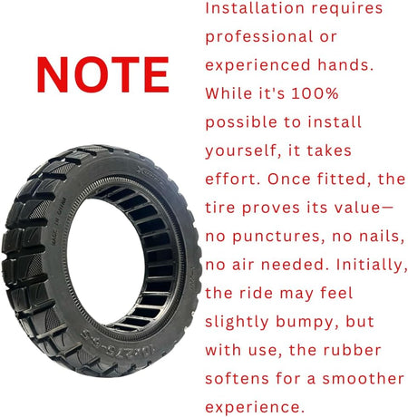 10 inch solid tire compatible with Evercross H5