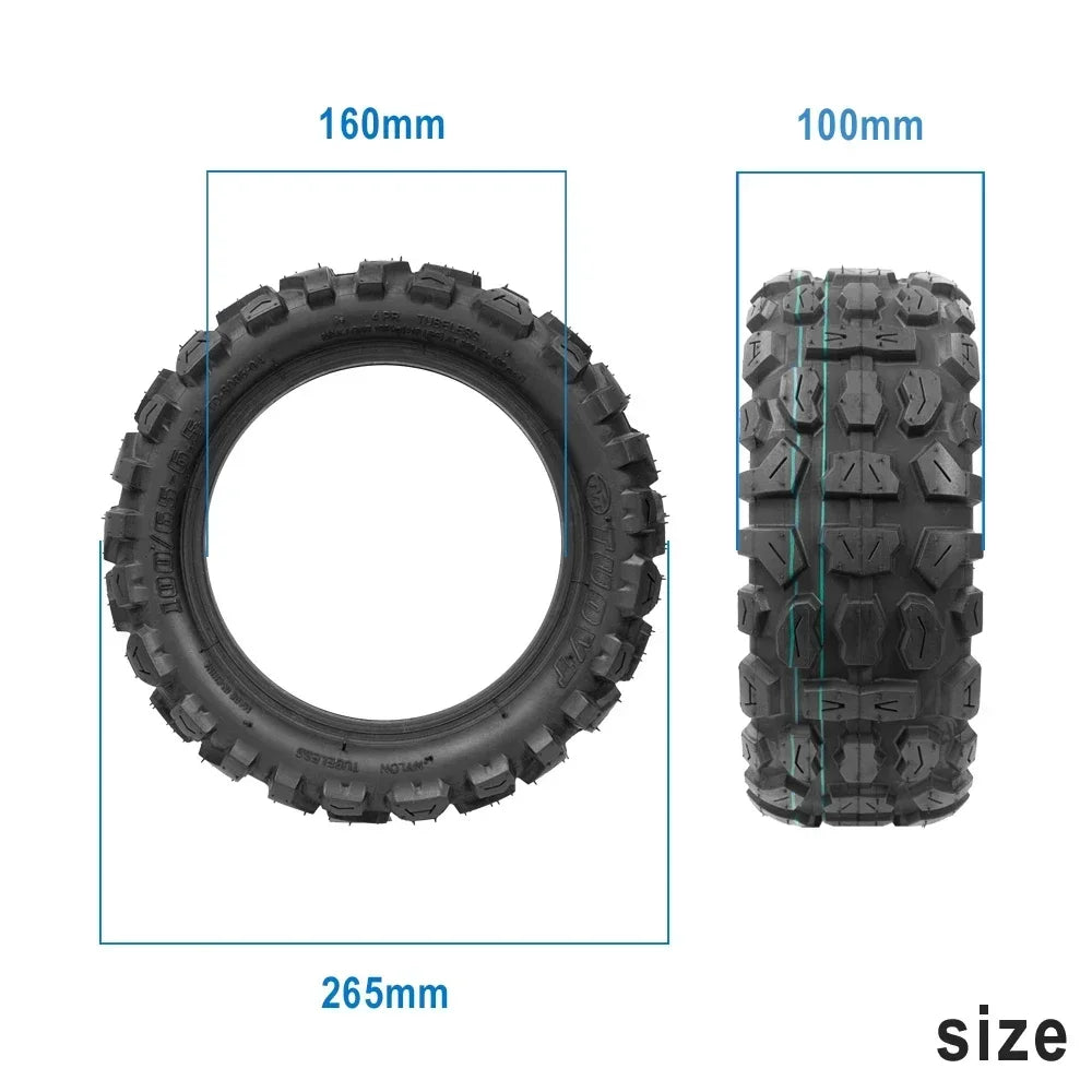 11-inch off-road tubeless tyre, 100/65-6.5 tubeless tyre