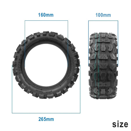 11-inch off-road tubeless tyre, 100/65-6.5 tubeless tyre
